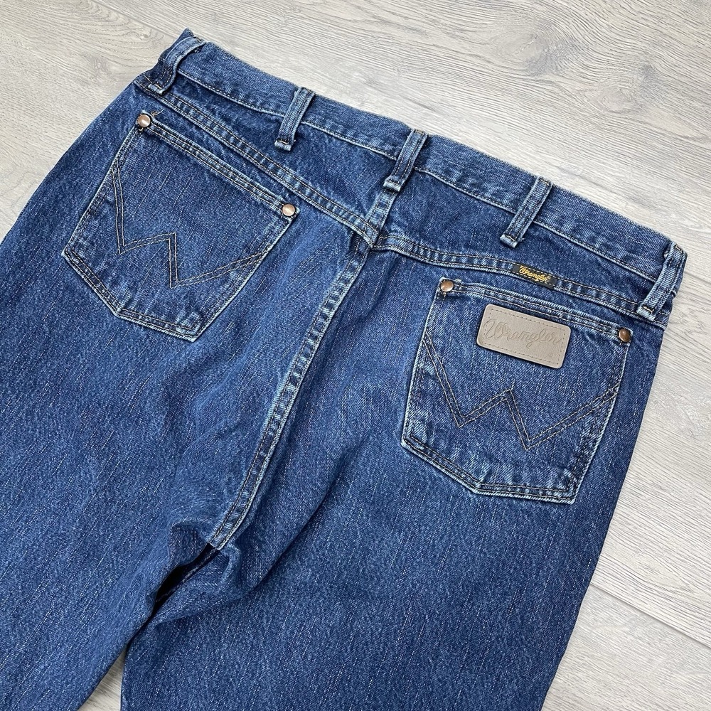 Wrangler Cowboy Cut Blue Denim Jeans Sz 36x32 13MWZ Dark Wash